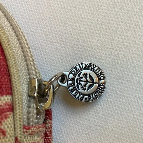 PIERRE DEUX Vintage Paris Toile De Jouy Patterned Small Zipper Bag - Picture 4 of 7